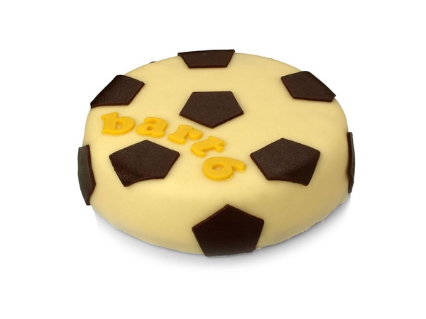 Voetbal taart rond&nbsp;12 personen