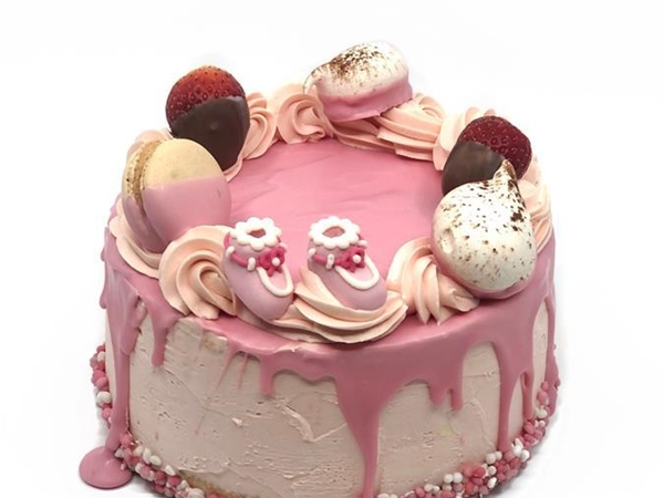 Geboorte taart meisje