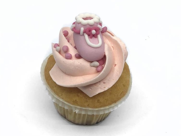 Cupcake geboorte roze