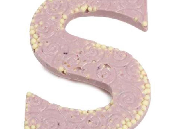 Chocoladeletter framboosknettersuiker S